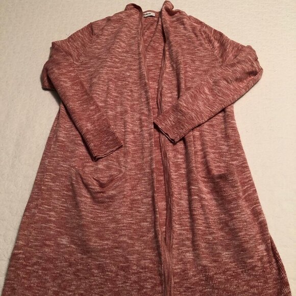 Madewell Sweaters - Madewell Bradley Open Front Cotton Blend red/white women Cardigan Size XSmall